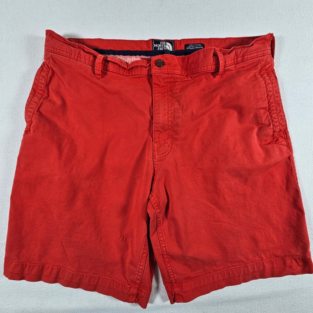The North Face Shorts Mens 38 Red Cotton Twill Chino Hiking Outdoor A9AS
